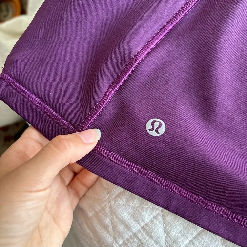 Lululemon First Mile 1/2 Half Zip Darkest Magenta Pullover sweater top